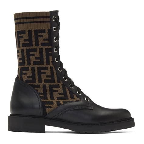 fendi tall boots|Fendi military boots.